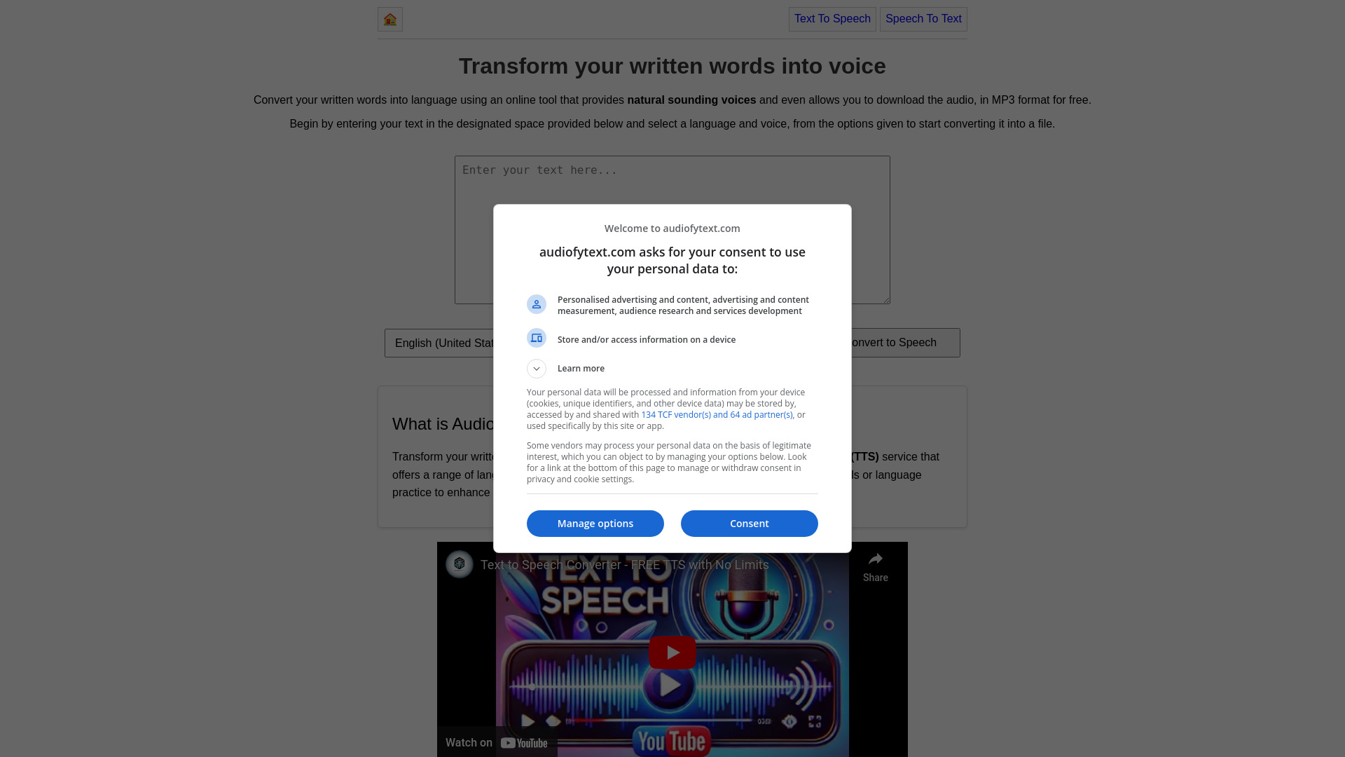 AudiofyText screenshot