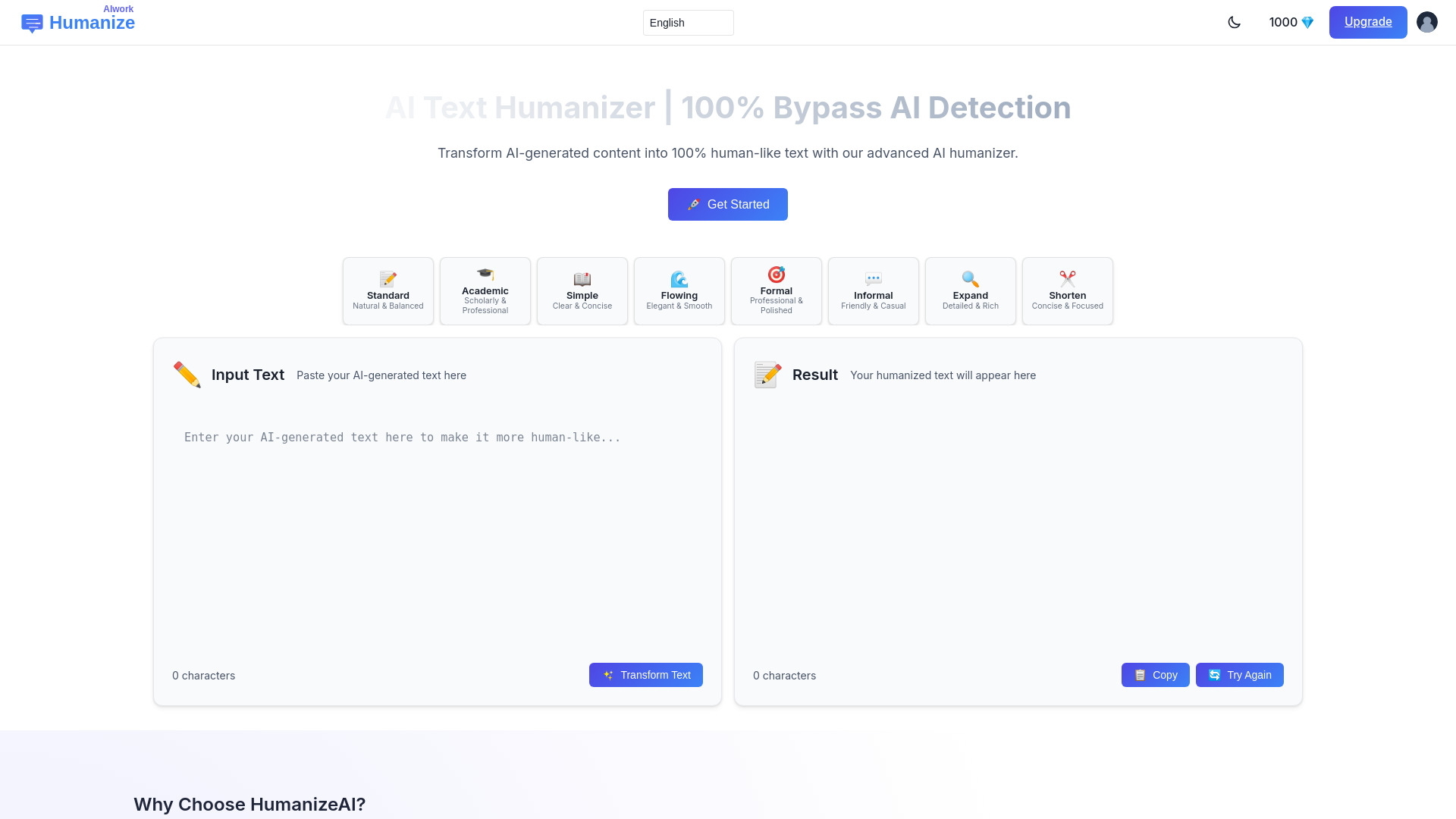 HumanizeAI screenshot