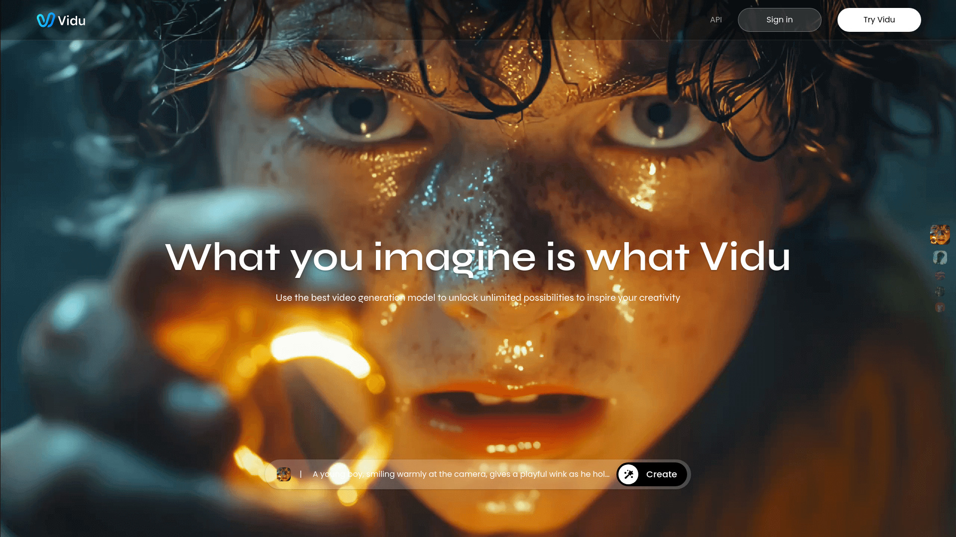 Vidu AI screenshot