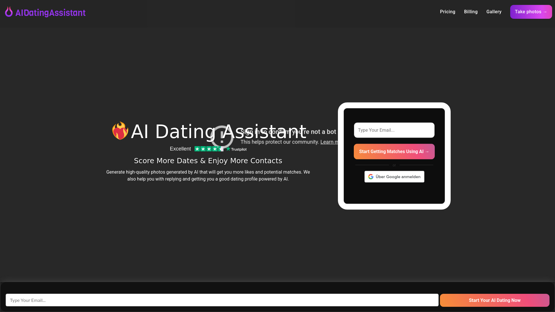 AI Dating Assistant screenshot