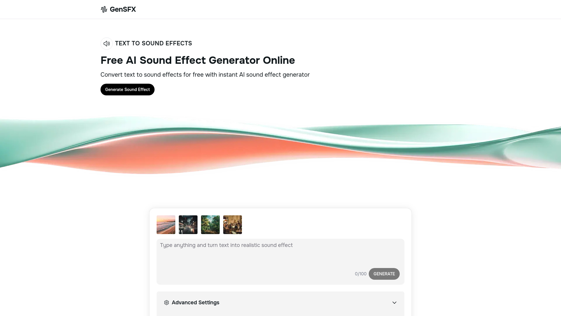 GenSFX screenshot