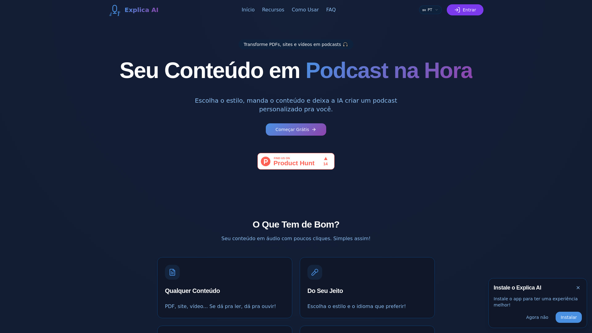 Explica AI screenshot