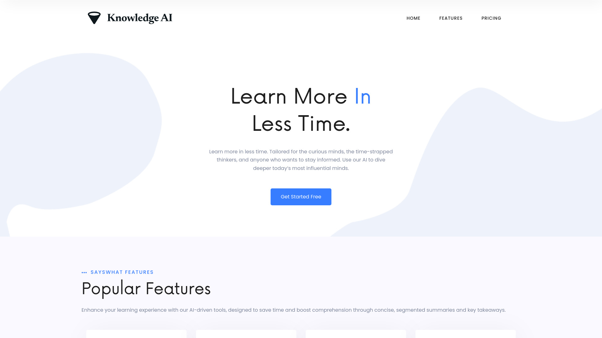 Knowledge AI screenshot