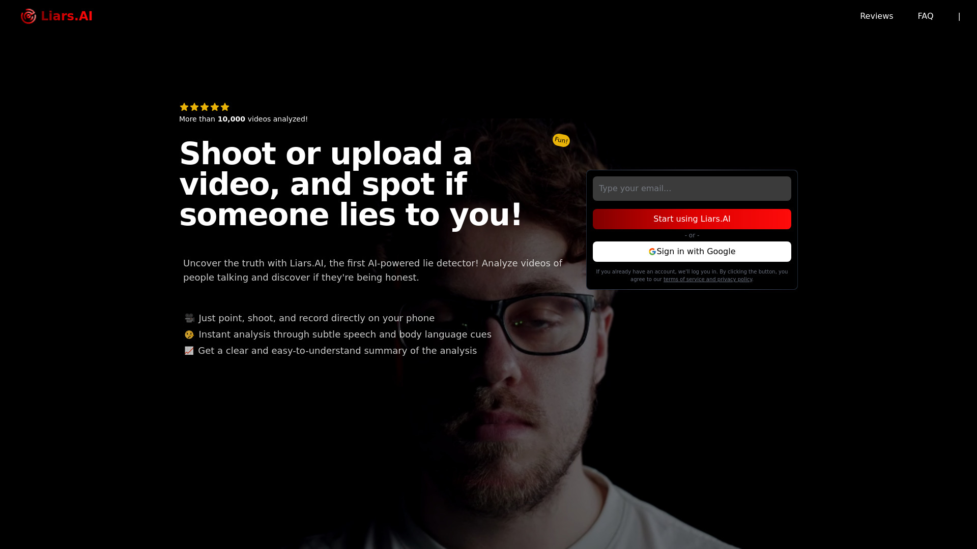Liars.AI screenshot