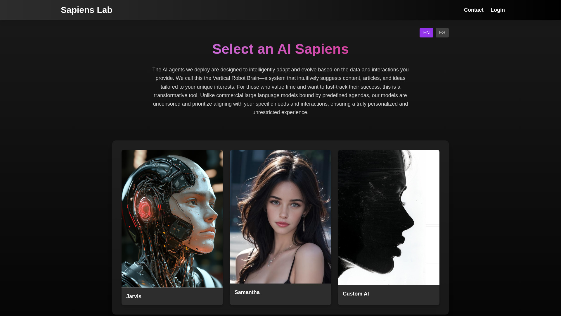 Sapiens Lab screenshot