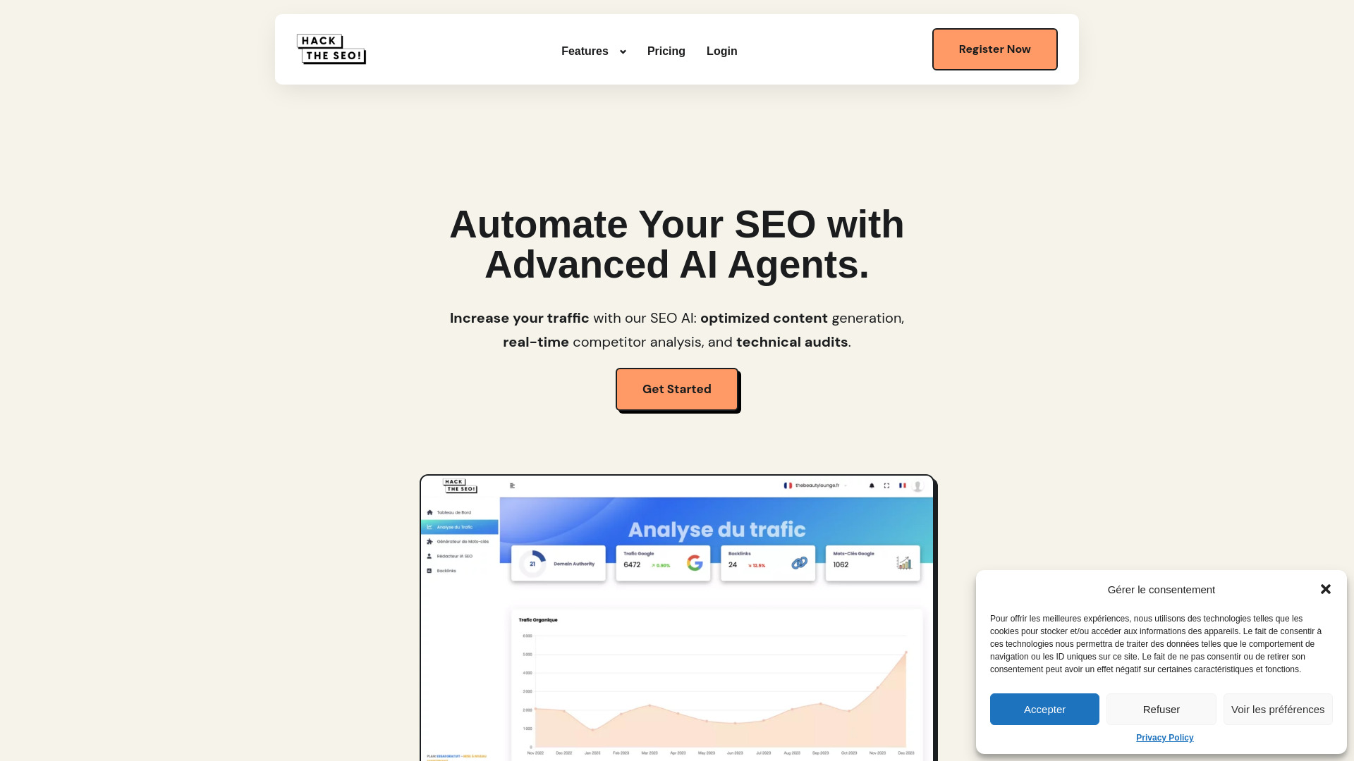 Hack The SEO screenshot
