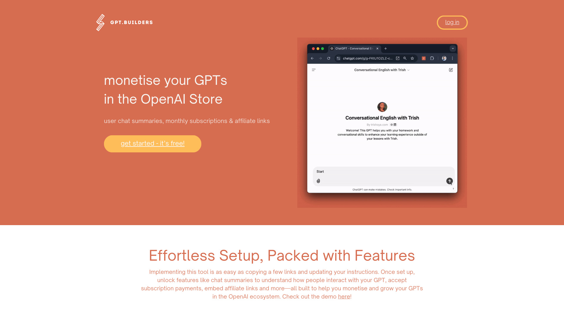 GPT Builder Tools screenshot
