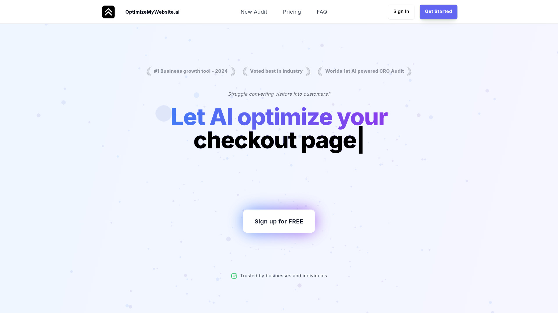 OptimizeMyWebsite.ai screenshot