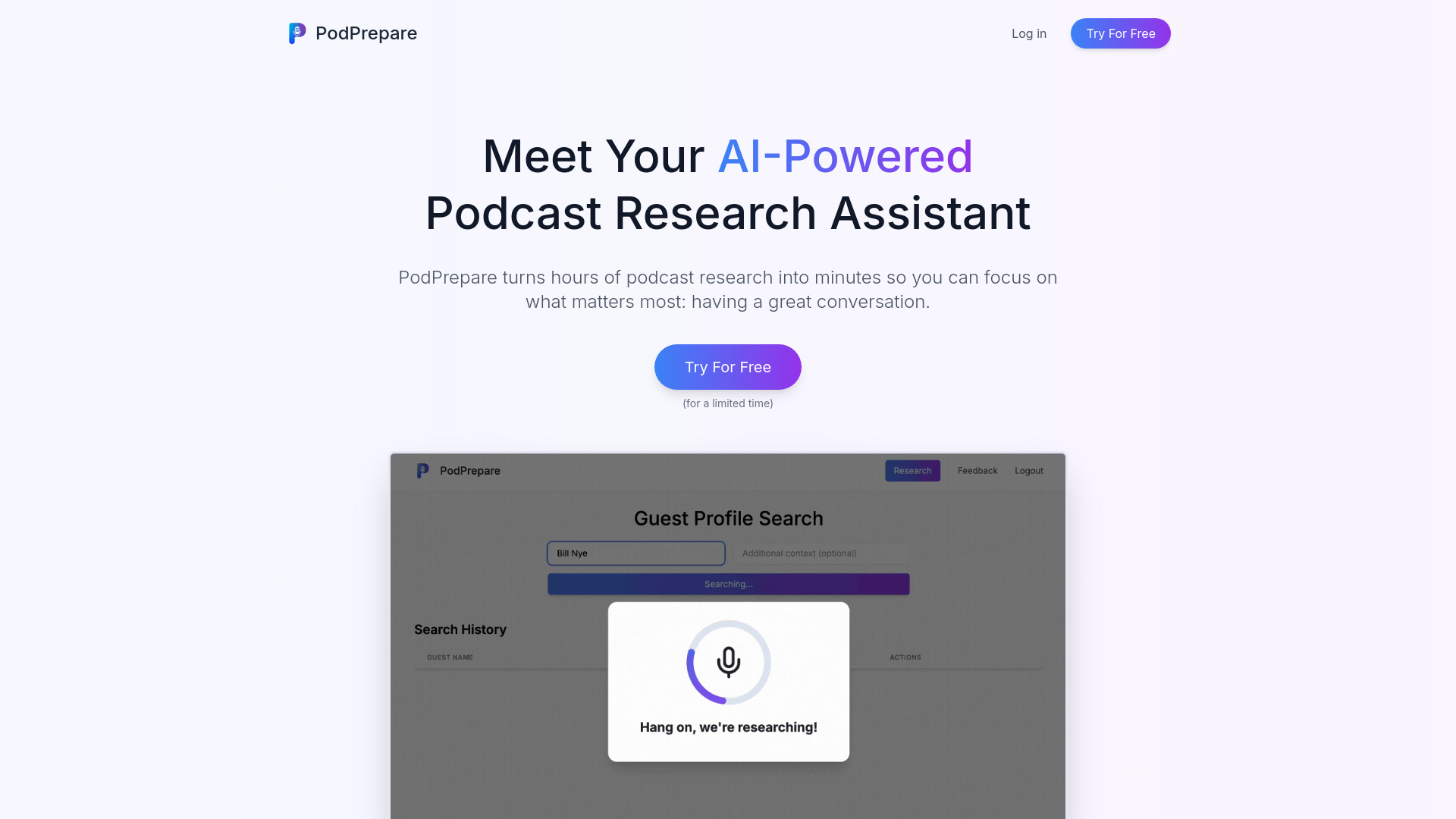 PodPrepare screenshot