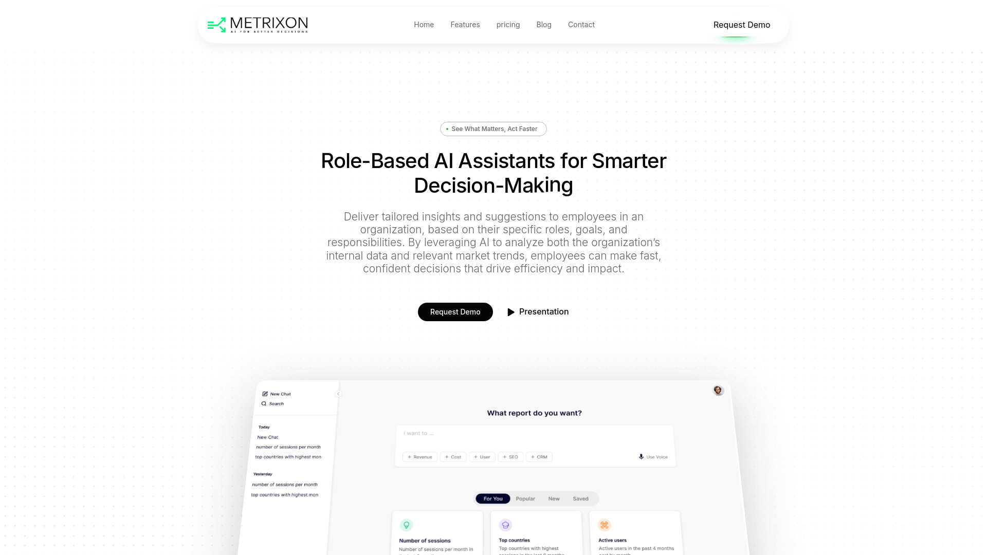 Metrixon screenshot
