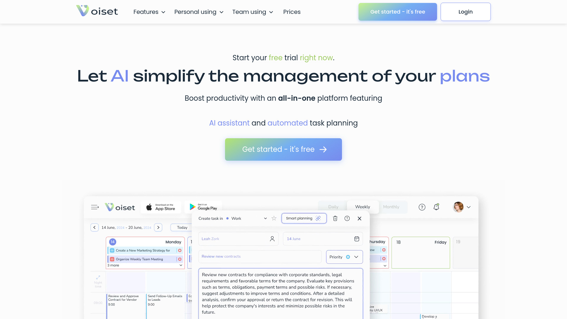 Voiset screenshot