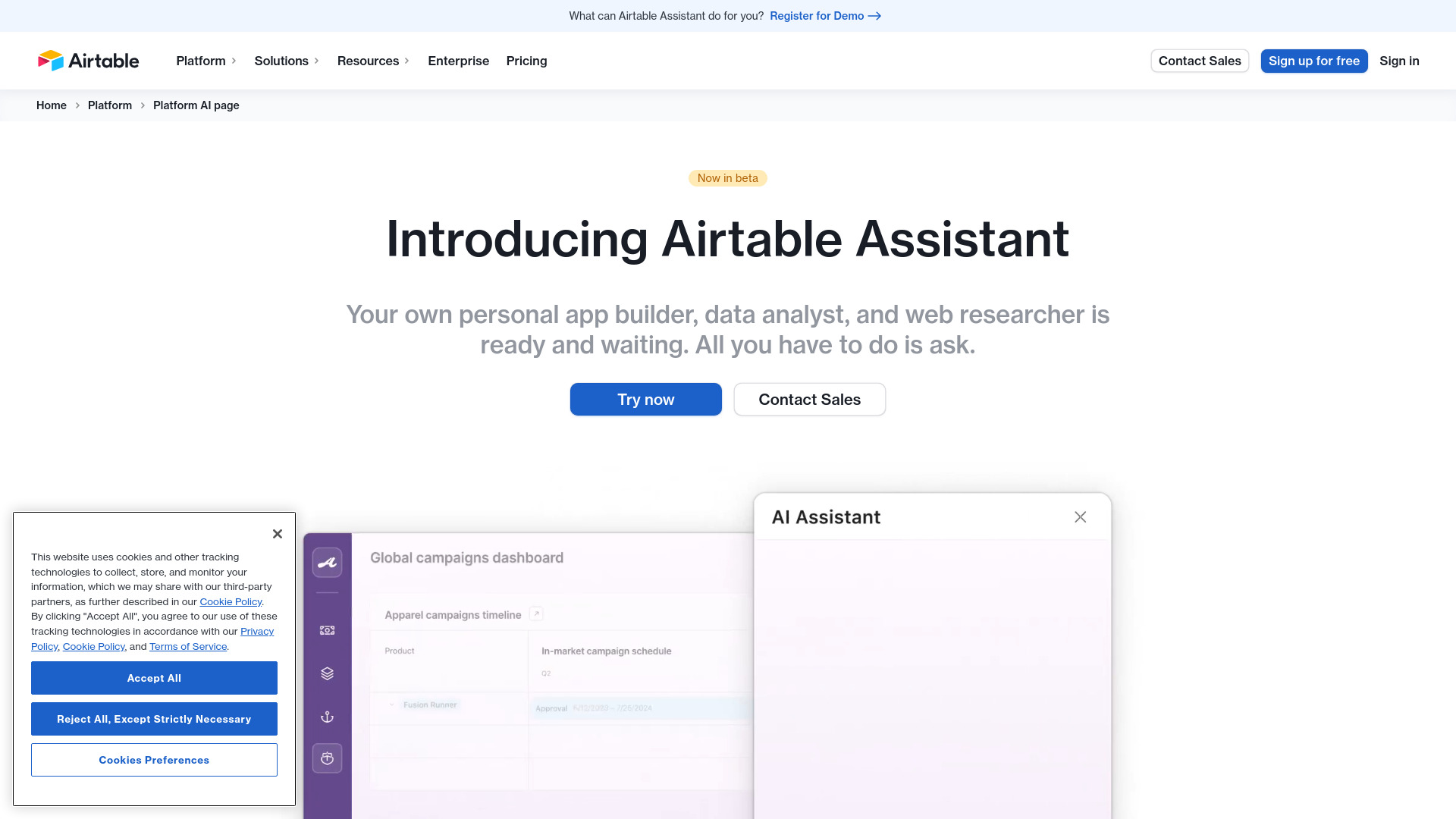 Airtable screenshot