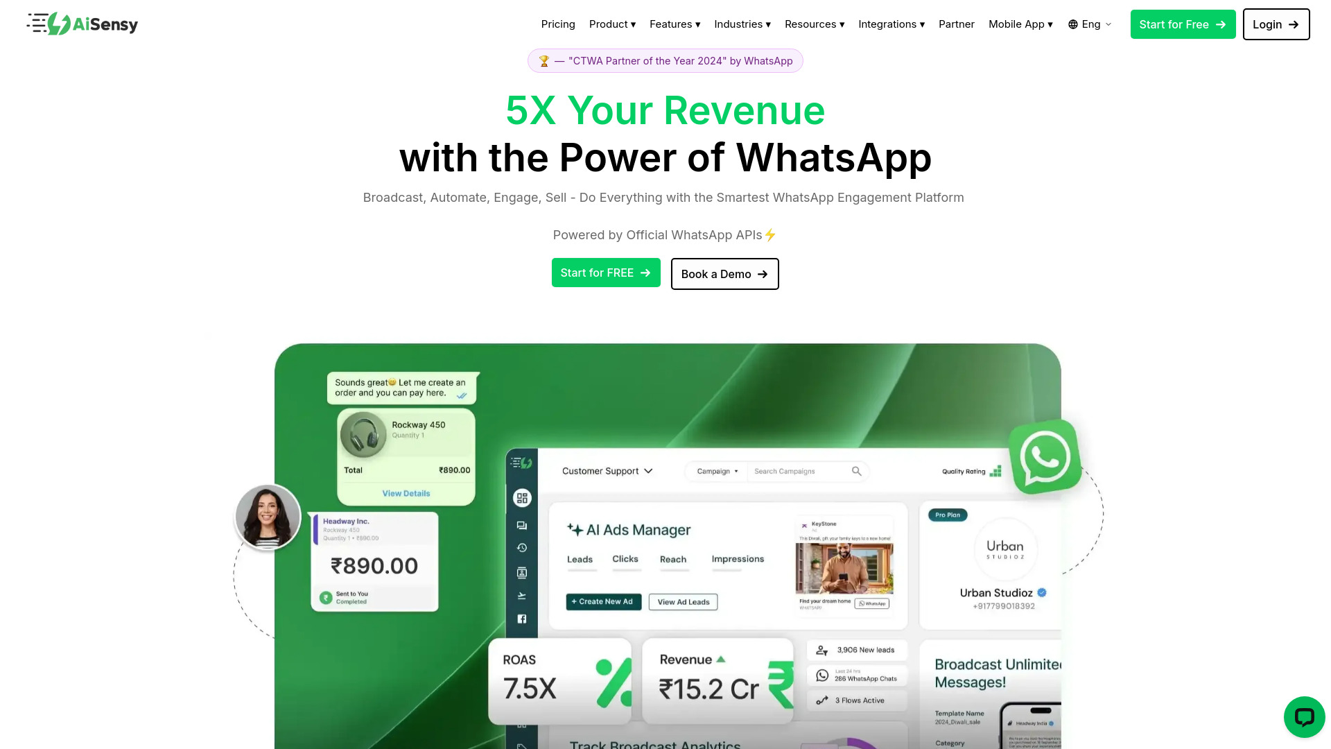 AiSensy screenshot