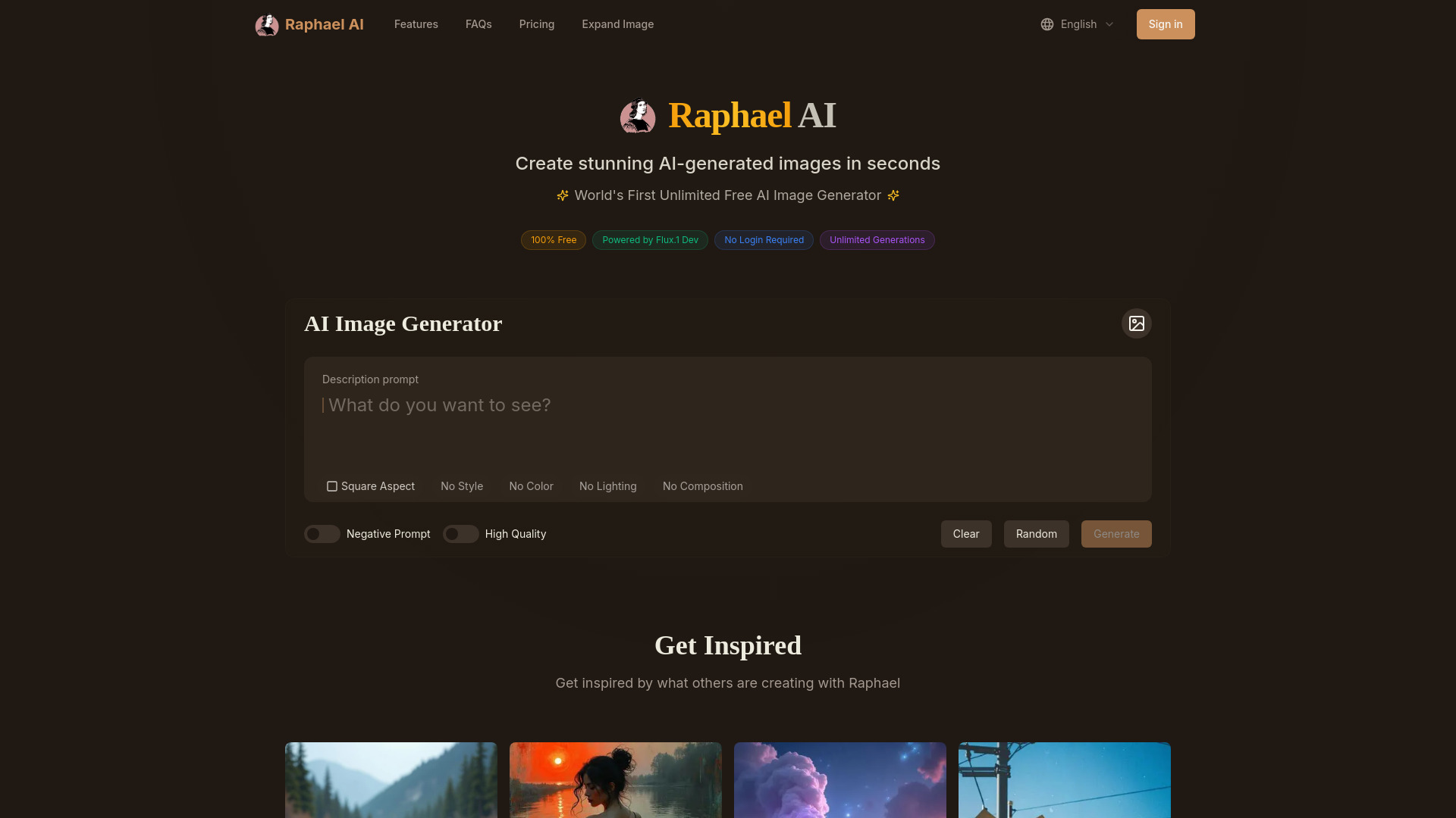 Raphael AI screenshot