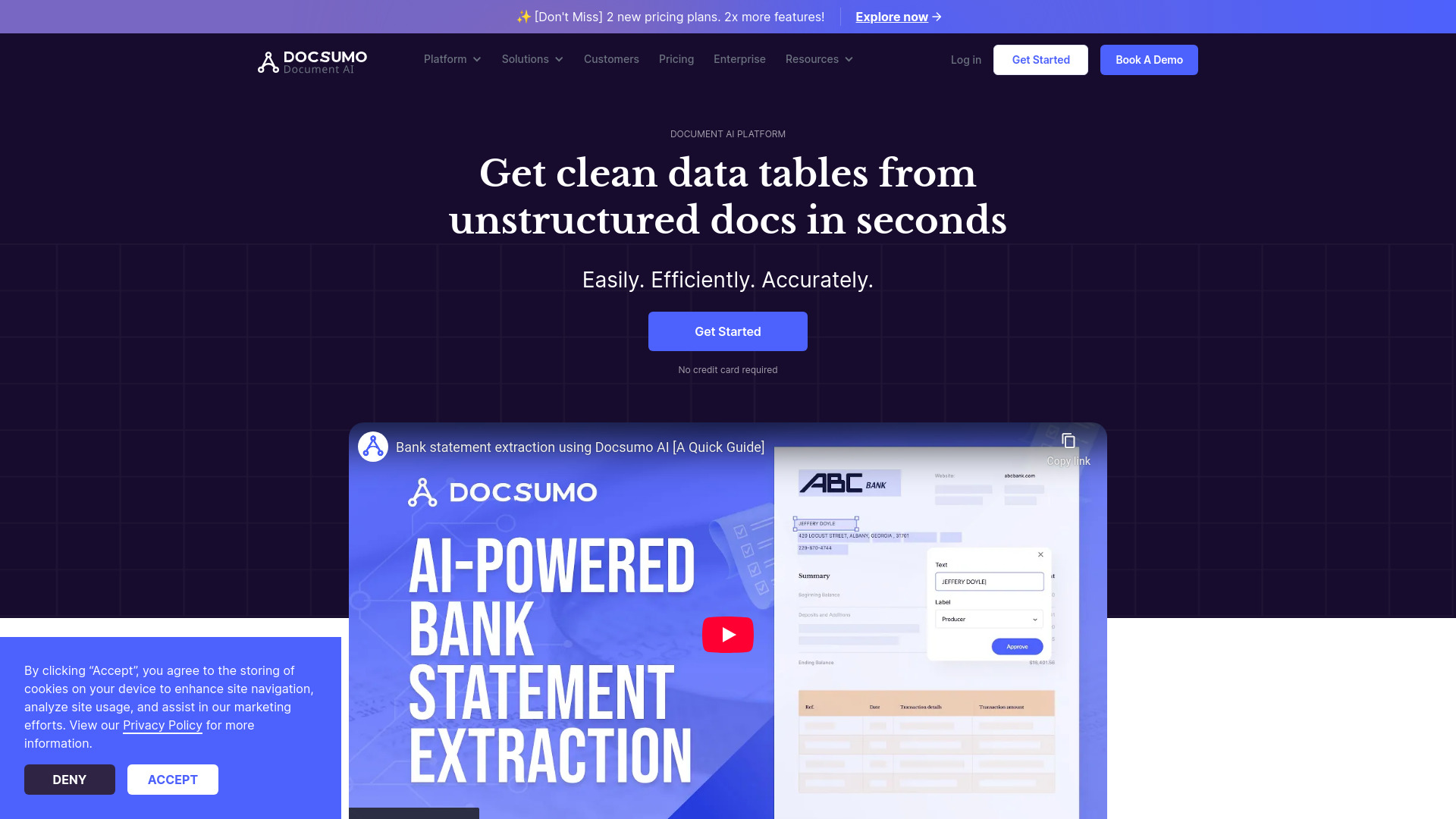 Docsumo screenshot