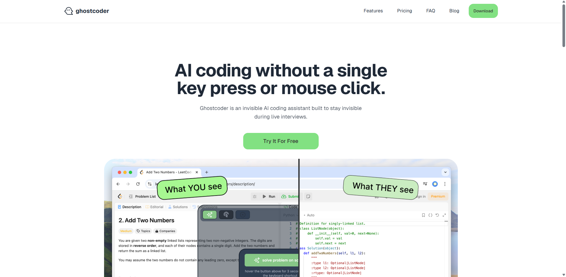 ghostcoder screenshot