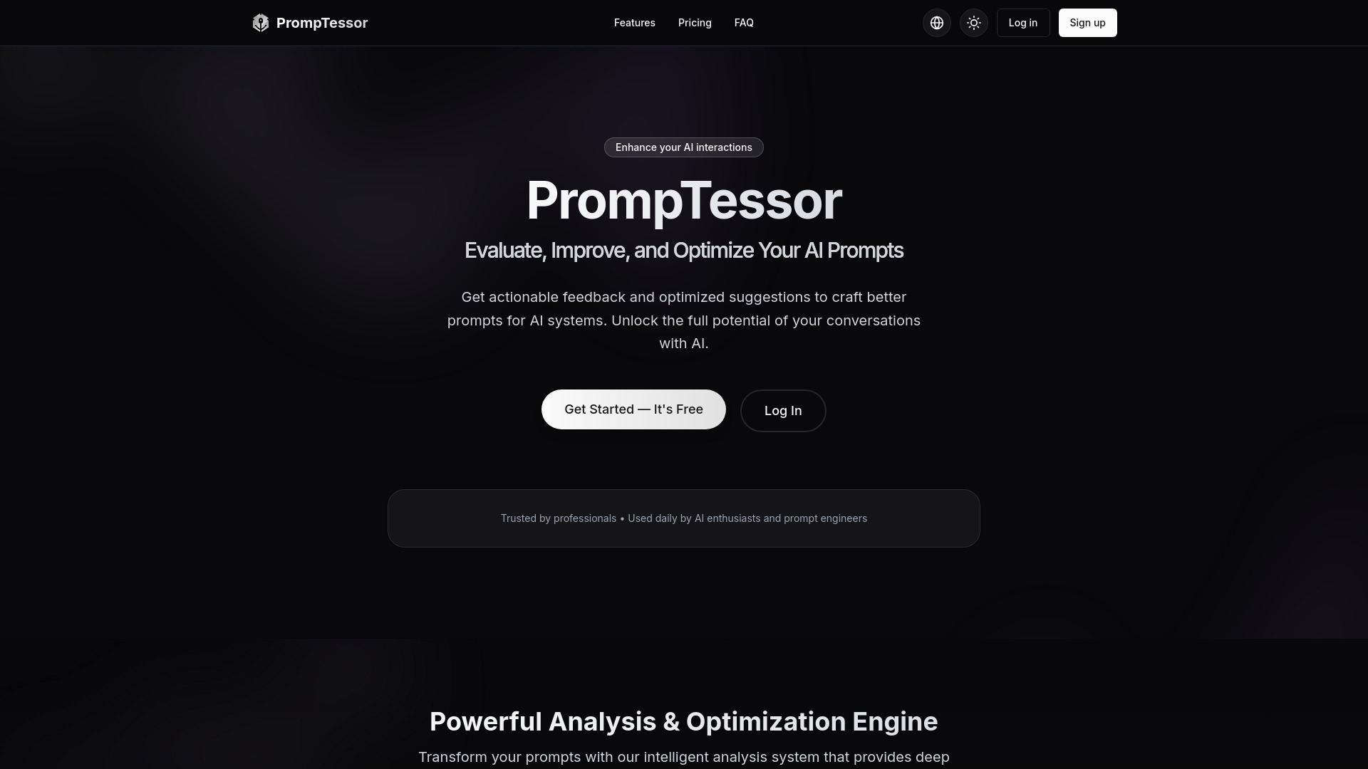 PrompTessor screenshot