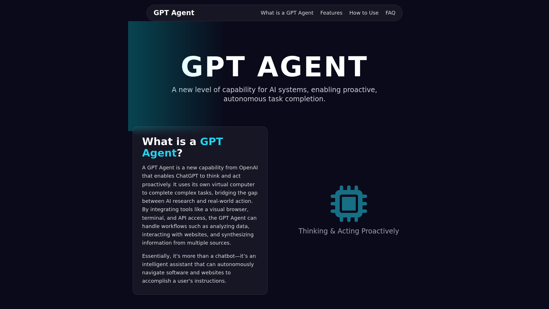 GPT Agent screenshot