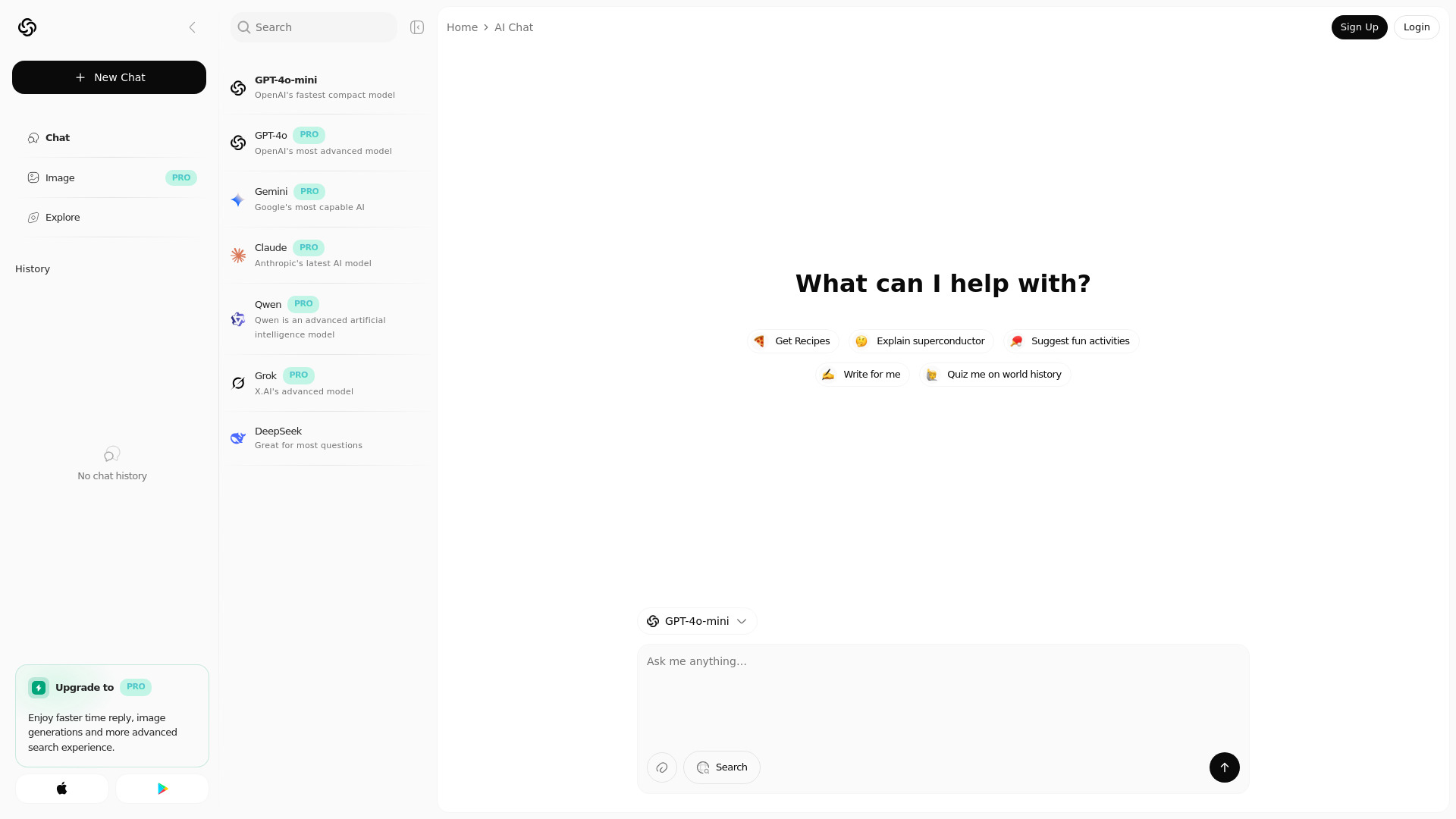 Chatbot AI screenshot