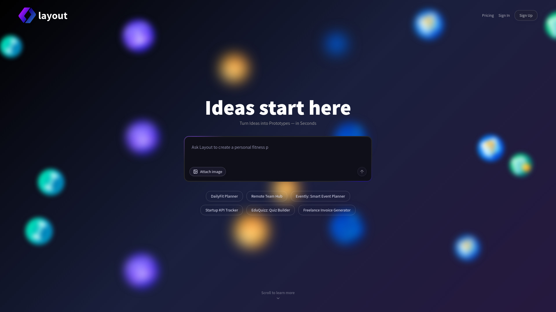Layout screenshot