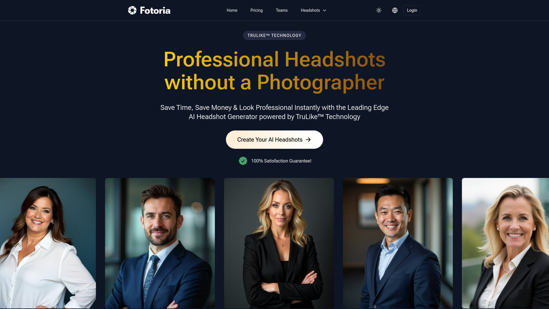 Fotoria - AI Headshot Generator screenshot