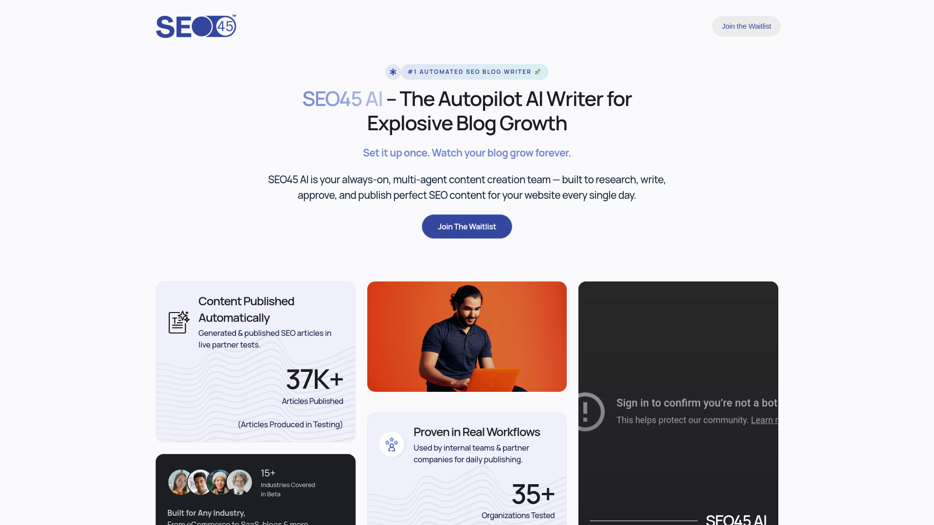 SEO45 AI screenshot