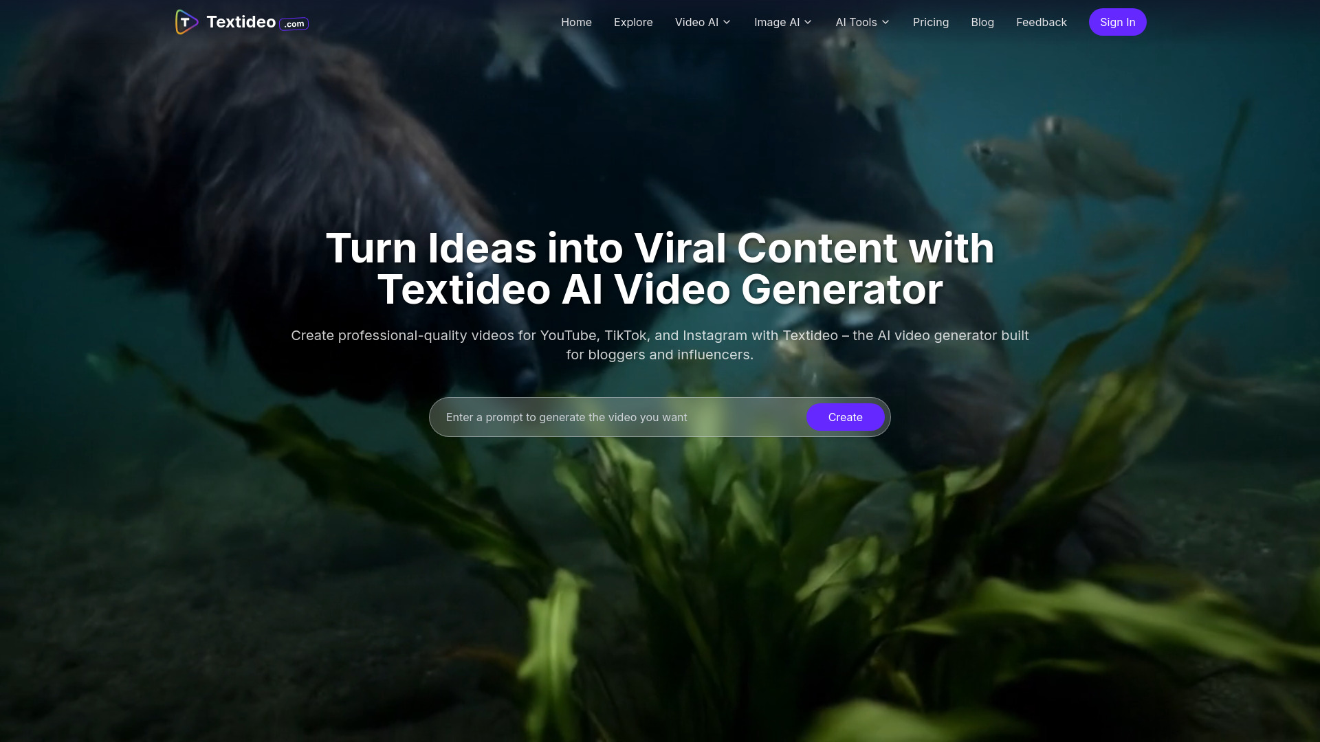 Textideo screenshot