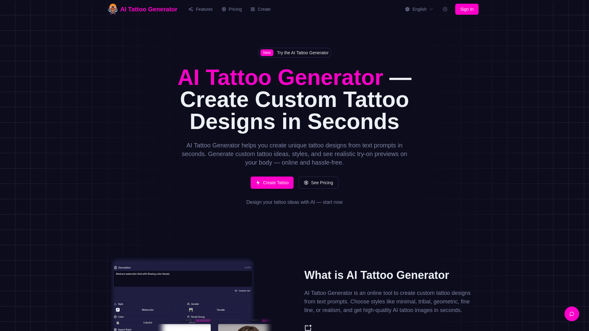 TattooAI screenshot