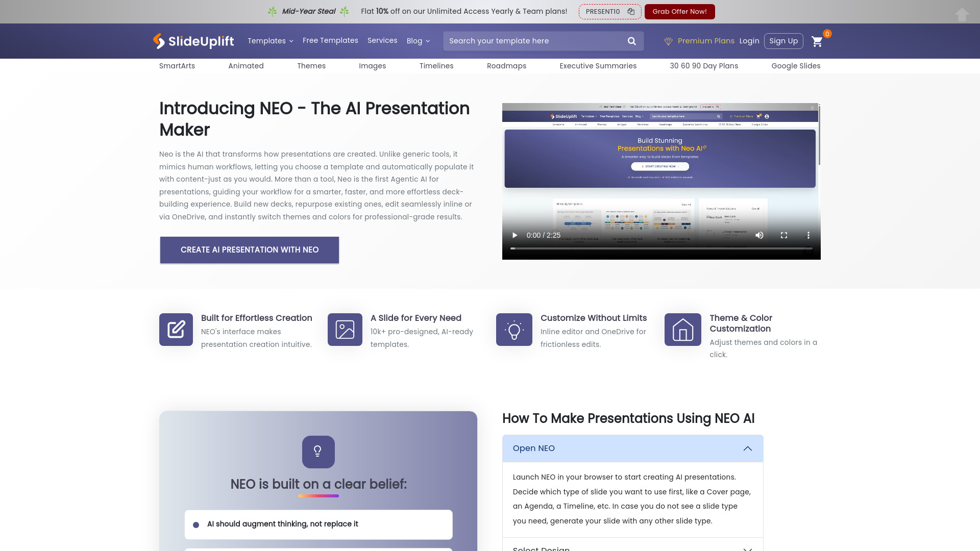 Neo AI Presentation Maker screenshot