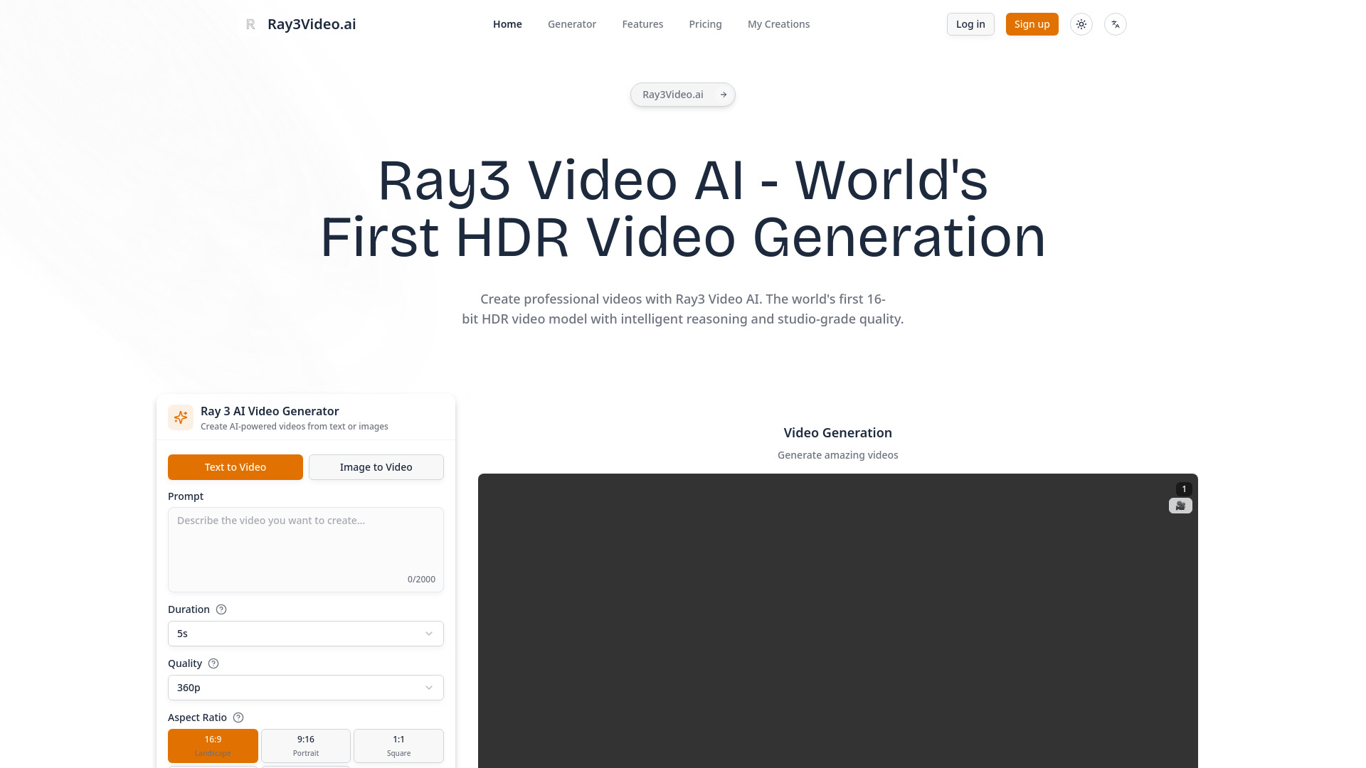 Ray3 Video AI screenshot