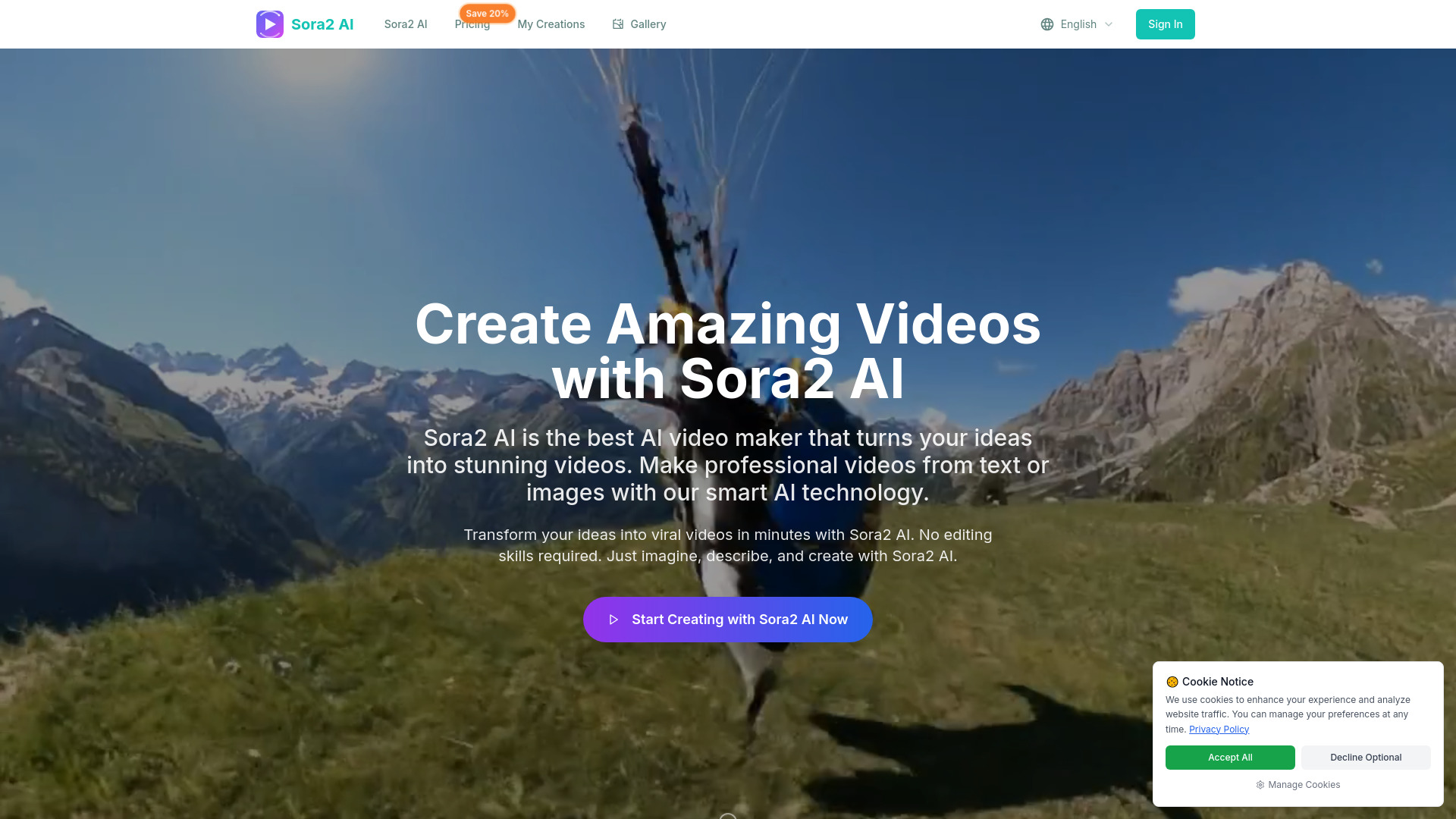 Sora2 AI Video screenshot