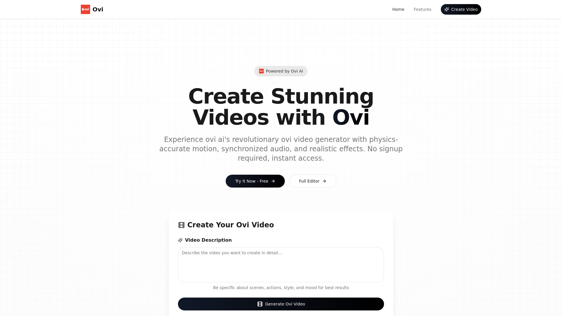 Ovi AI screenshot