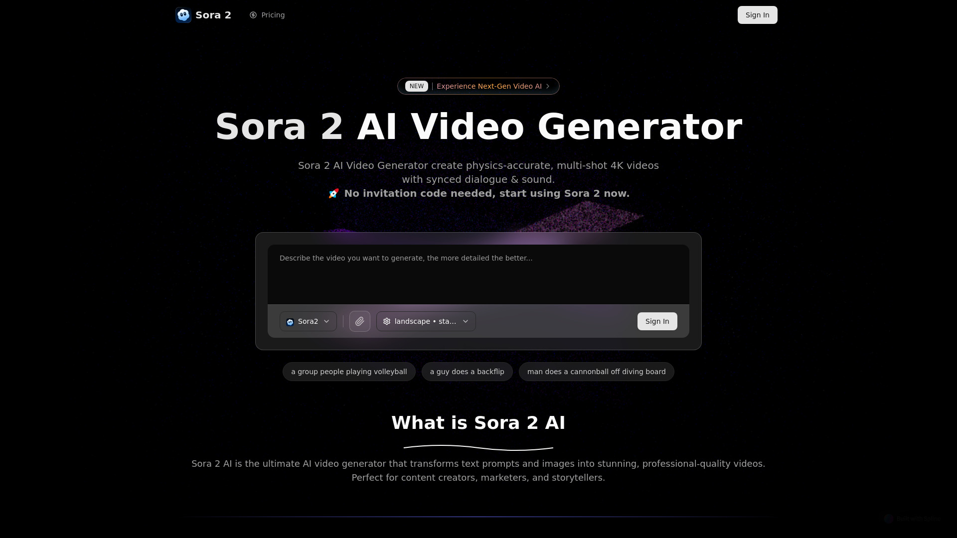 Sora 2 AI screenshot