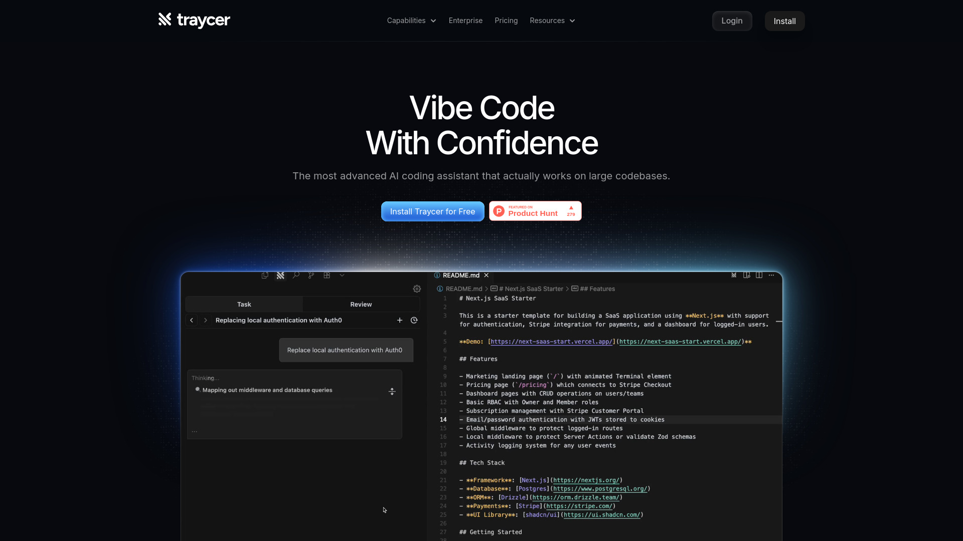 Traycer screenshot
