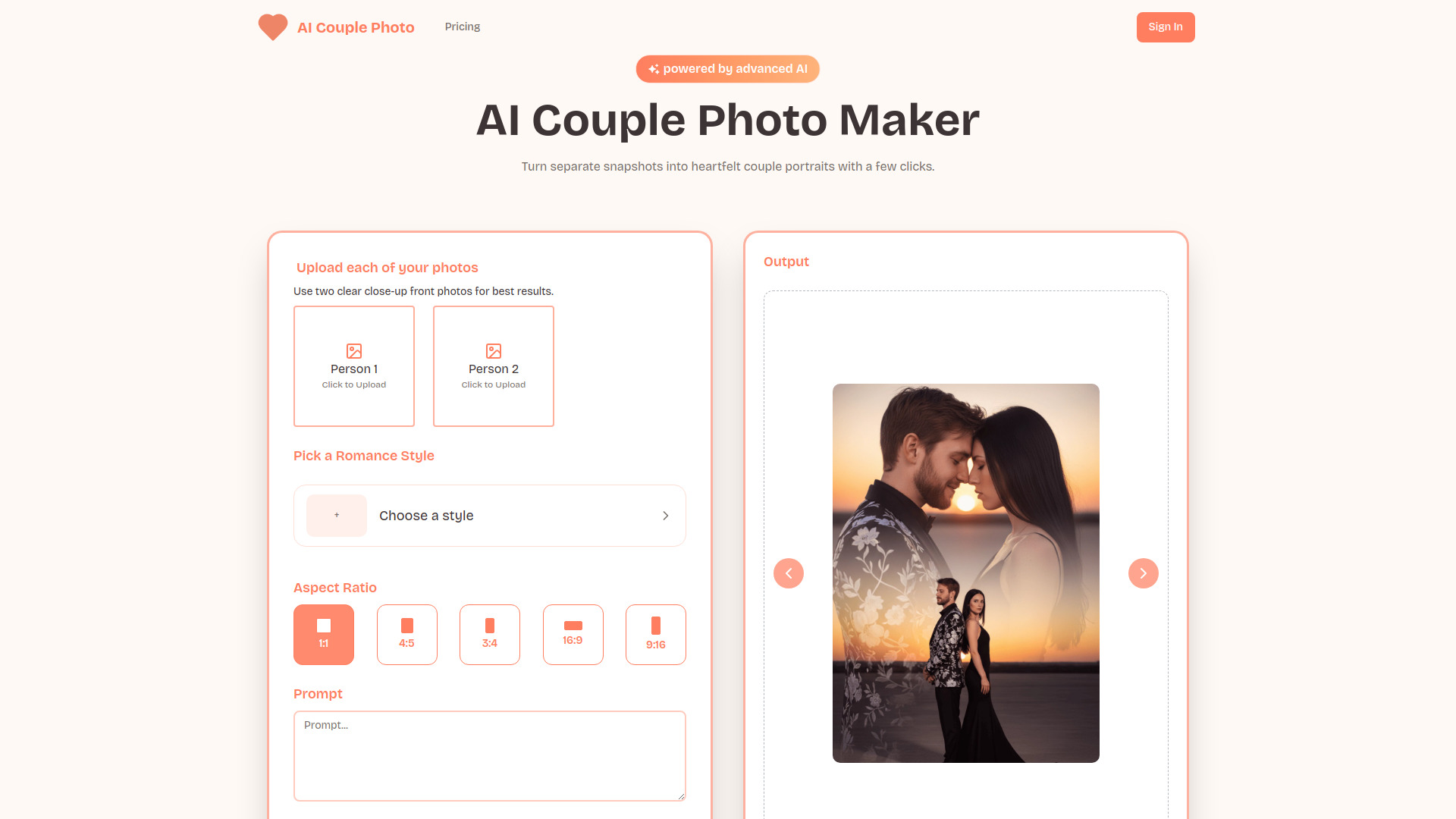 AI Couple Photo screenshot
