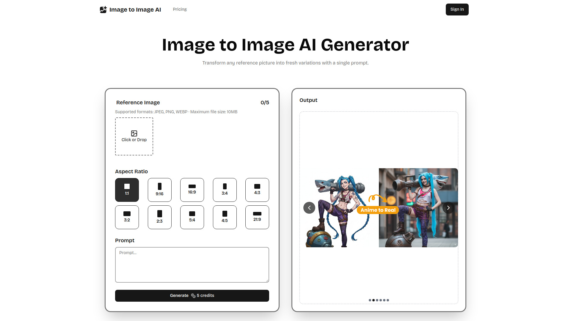 Image to Image AI screenshot
