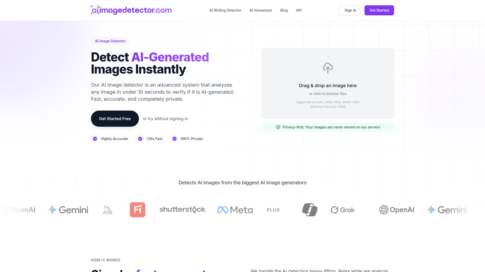 AI Image Detector screenshot