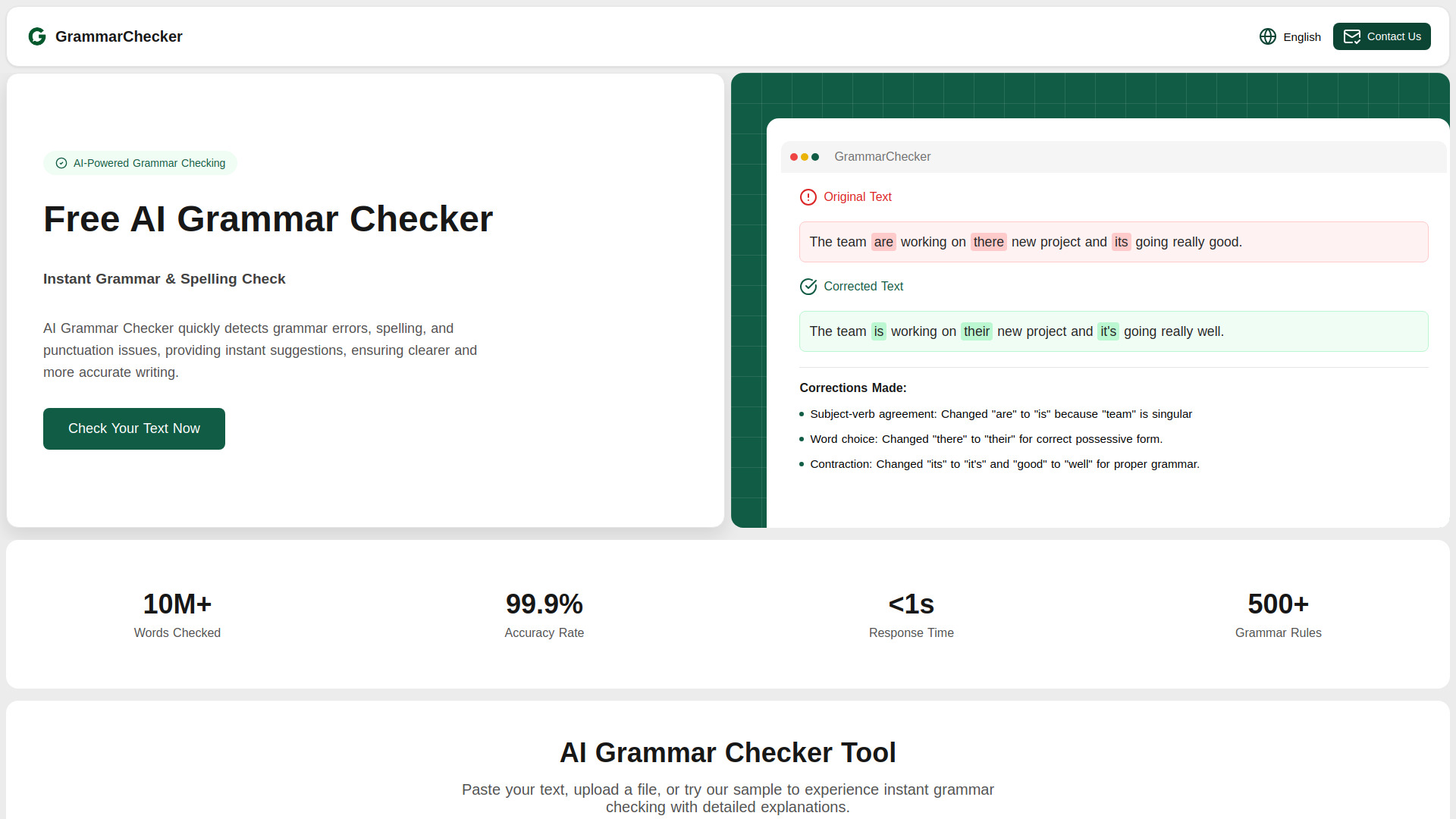 AIGrammarChecker screenshot