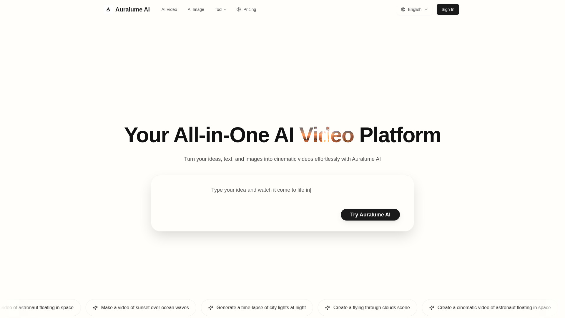Auralume AI screenshot