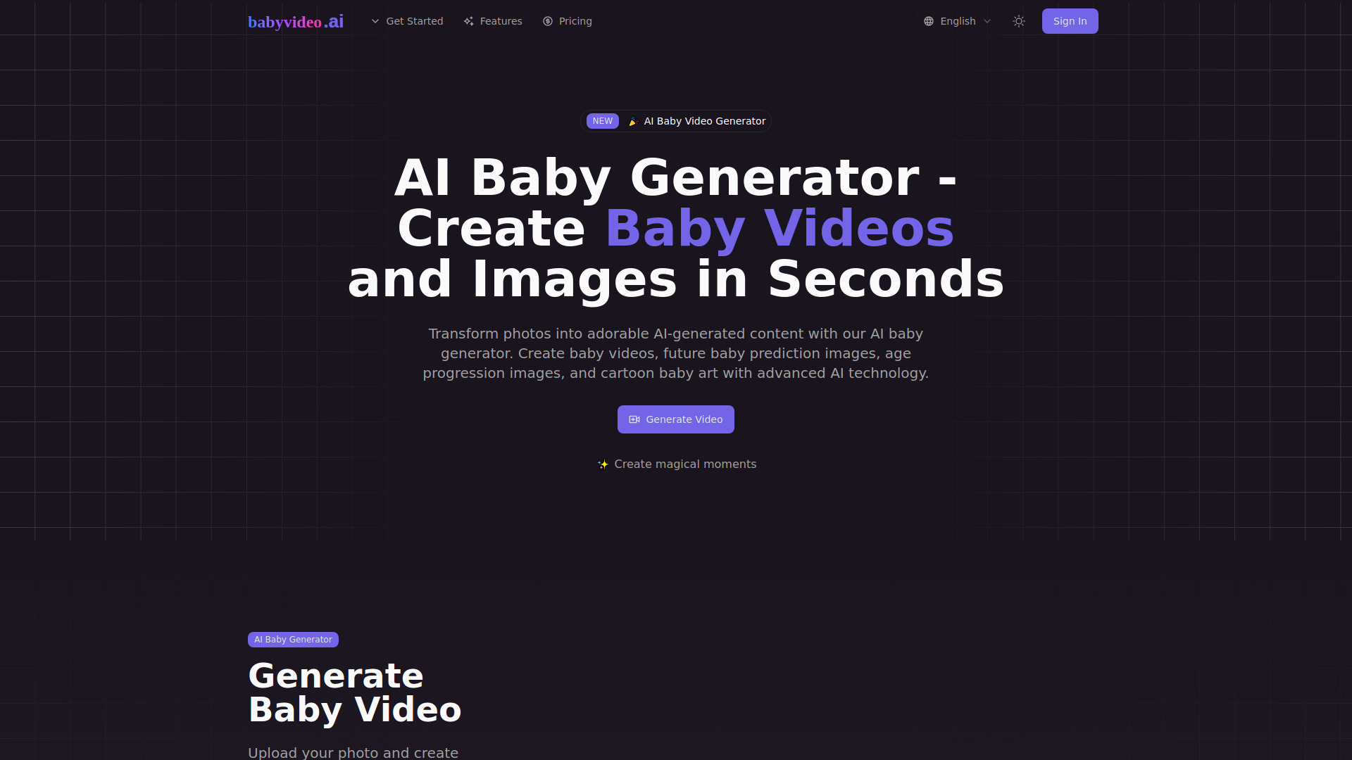 AI Baby Video screenshot