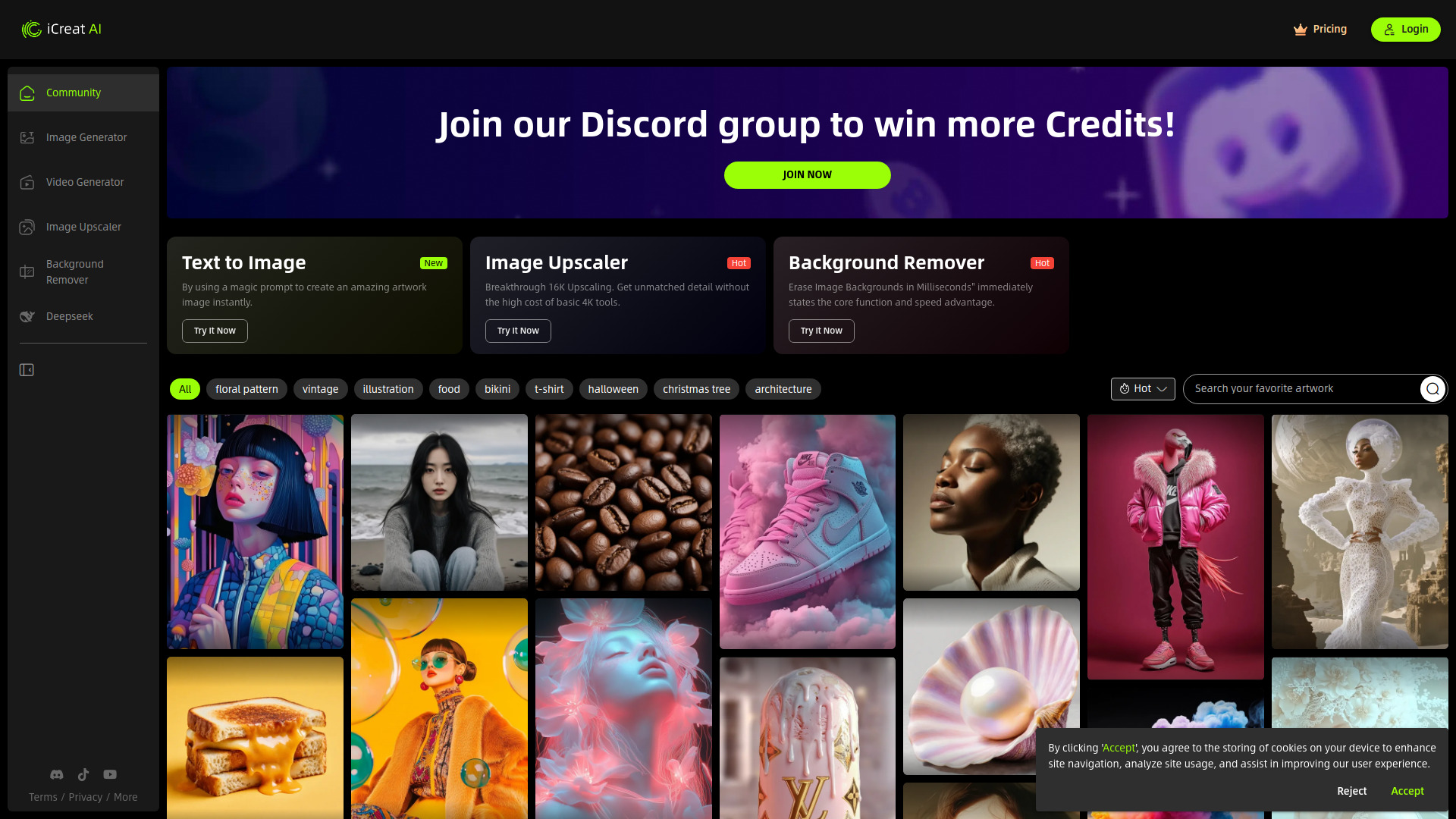 iCreat AI - AI Videos & AI Images Generator & AI Creation Platform screenshot