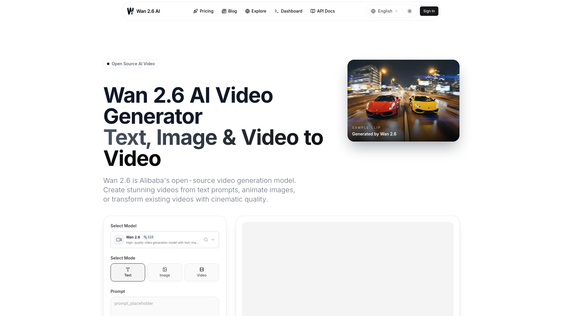 Wan 2.6 AI screenshot
