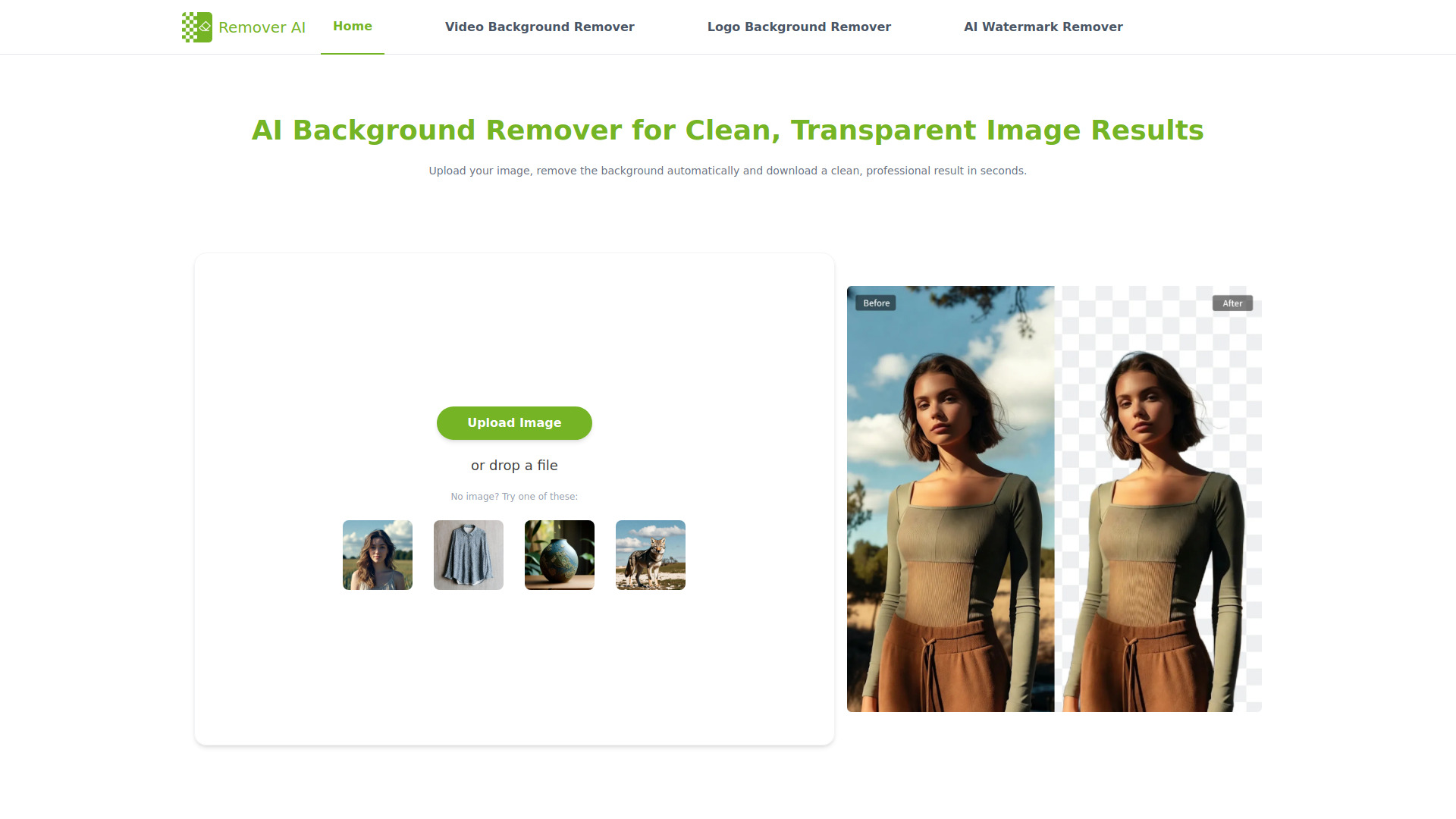 Free AI Background Remover - Remover AI screenshot