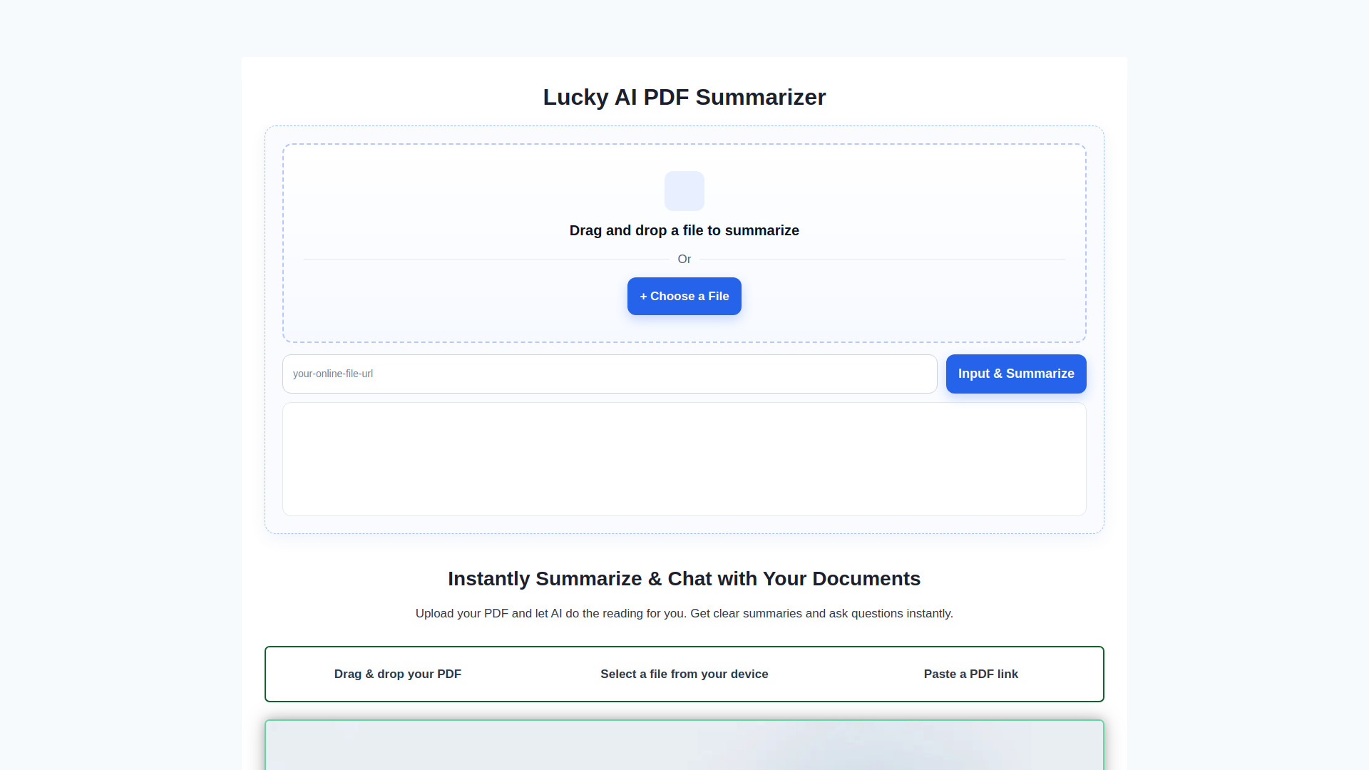 AI PDF Summarizer screenshot