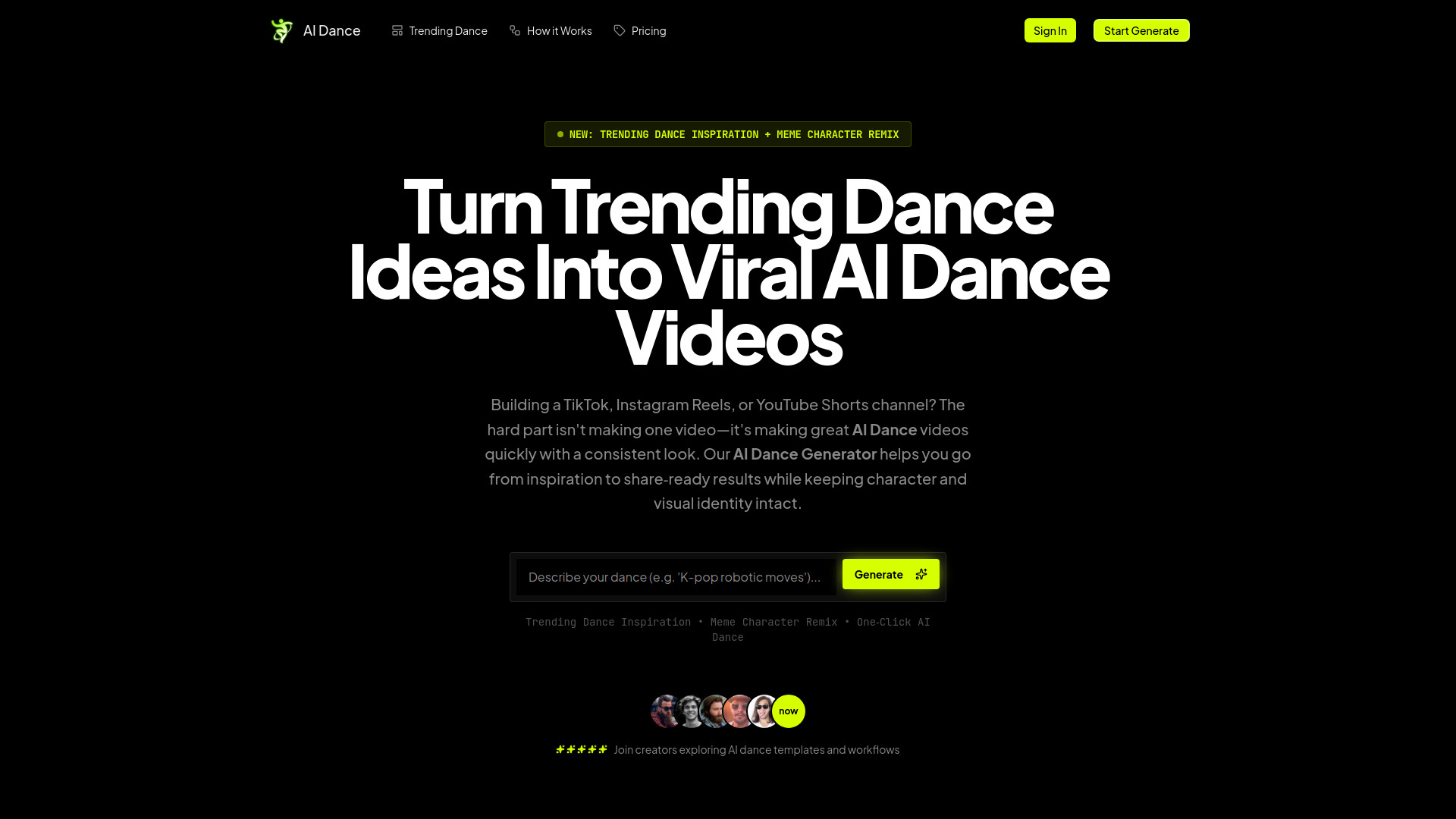 AI Dance Generator screenshot