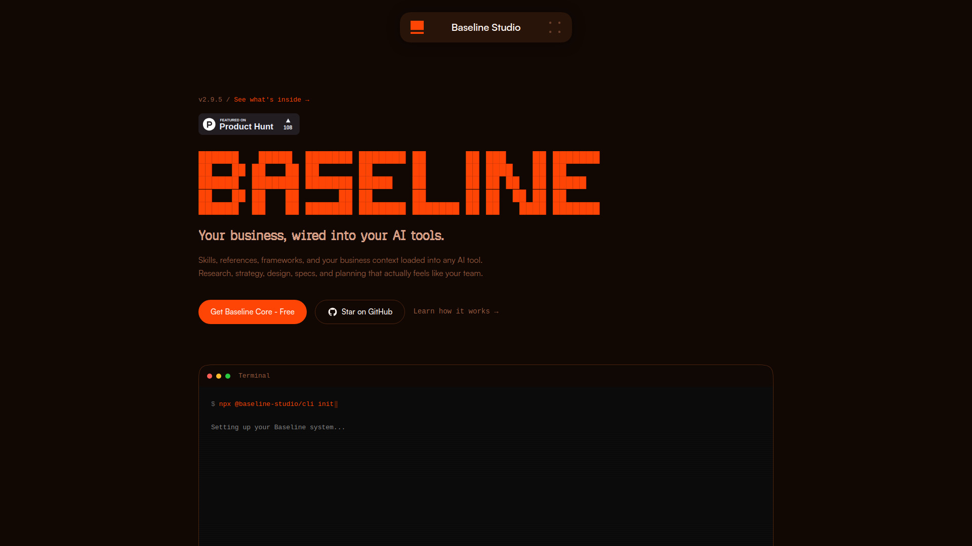 Baseline Studio screenshot