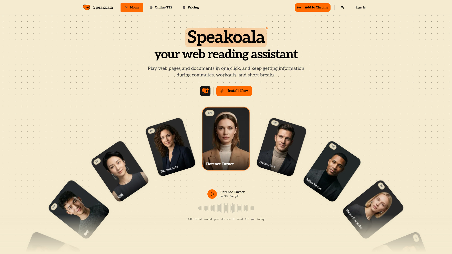 Speakoala screenshot