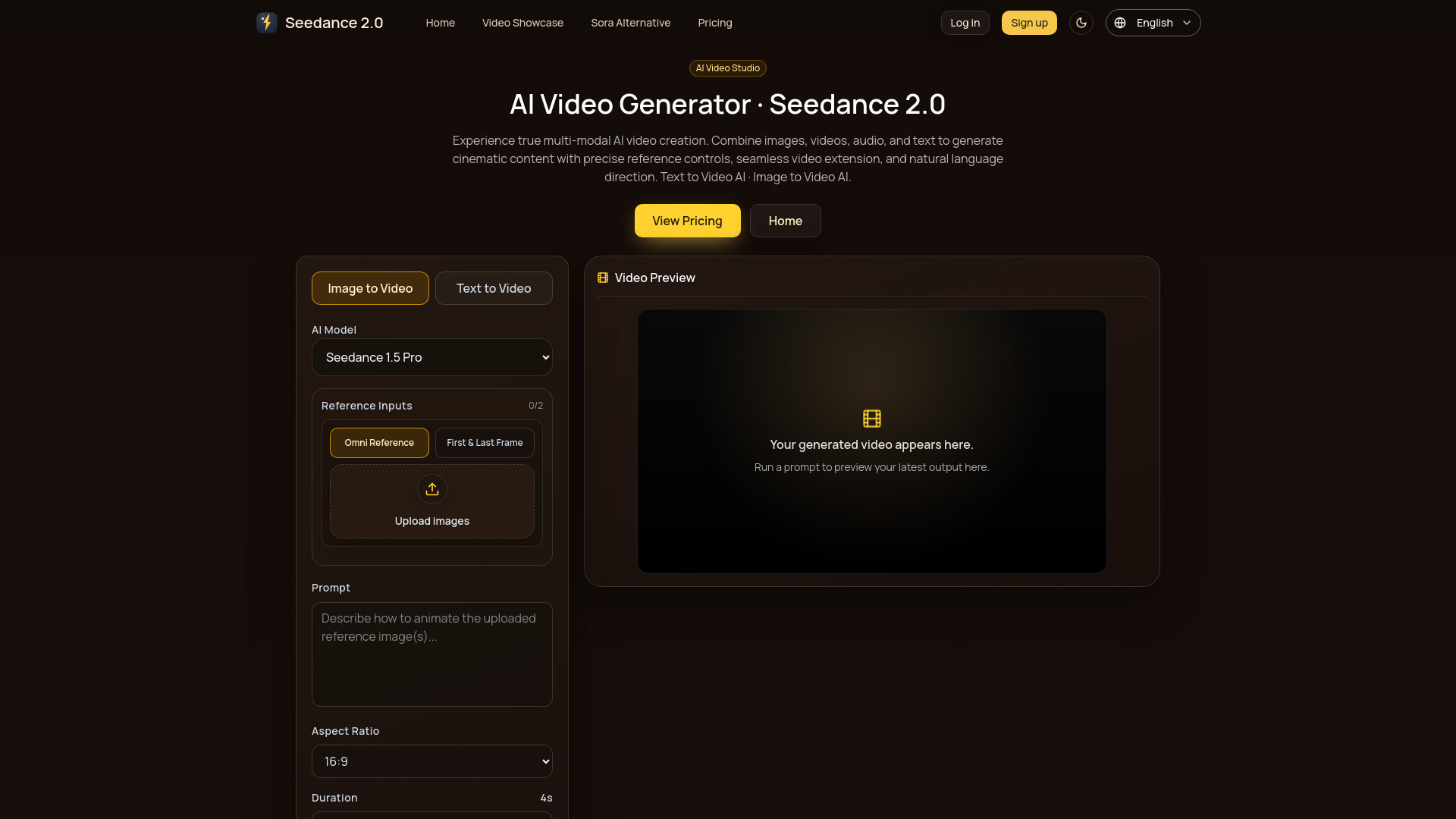 Seedance 2.0 AI Video Generator screenshot