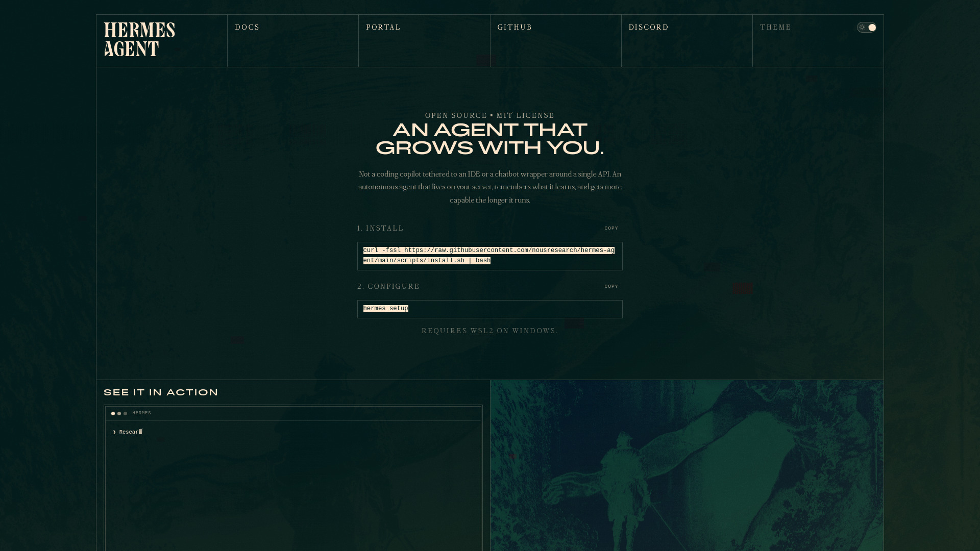 Hermes Agent screenshot