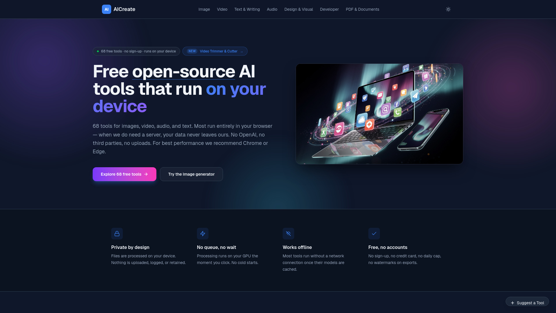 AI Create screenshot